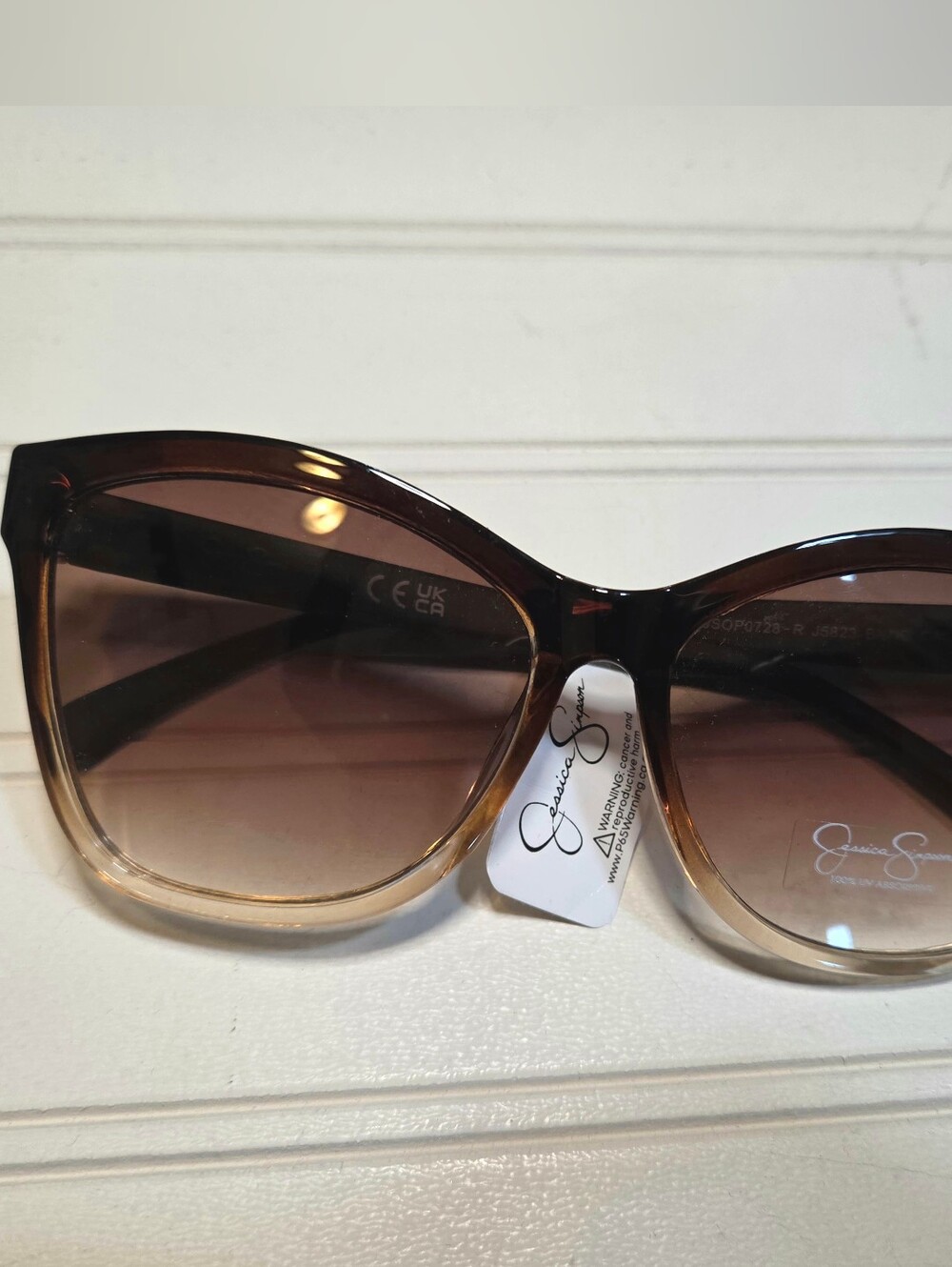 Jessica Simpson Ombre Brown Cat-Eye Sunglasses